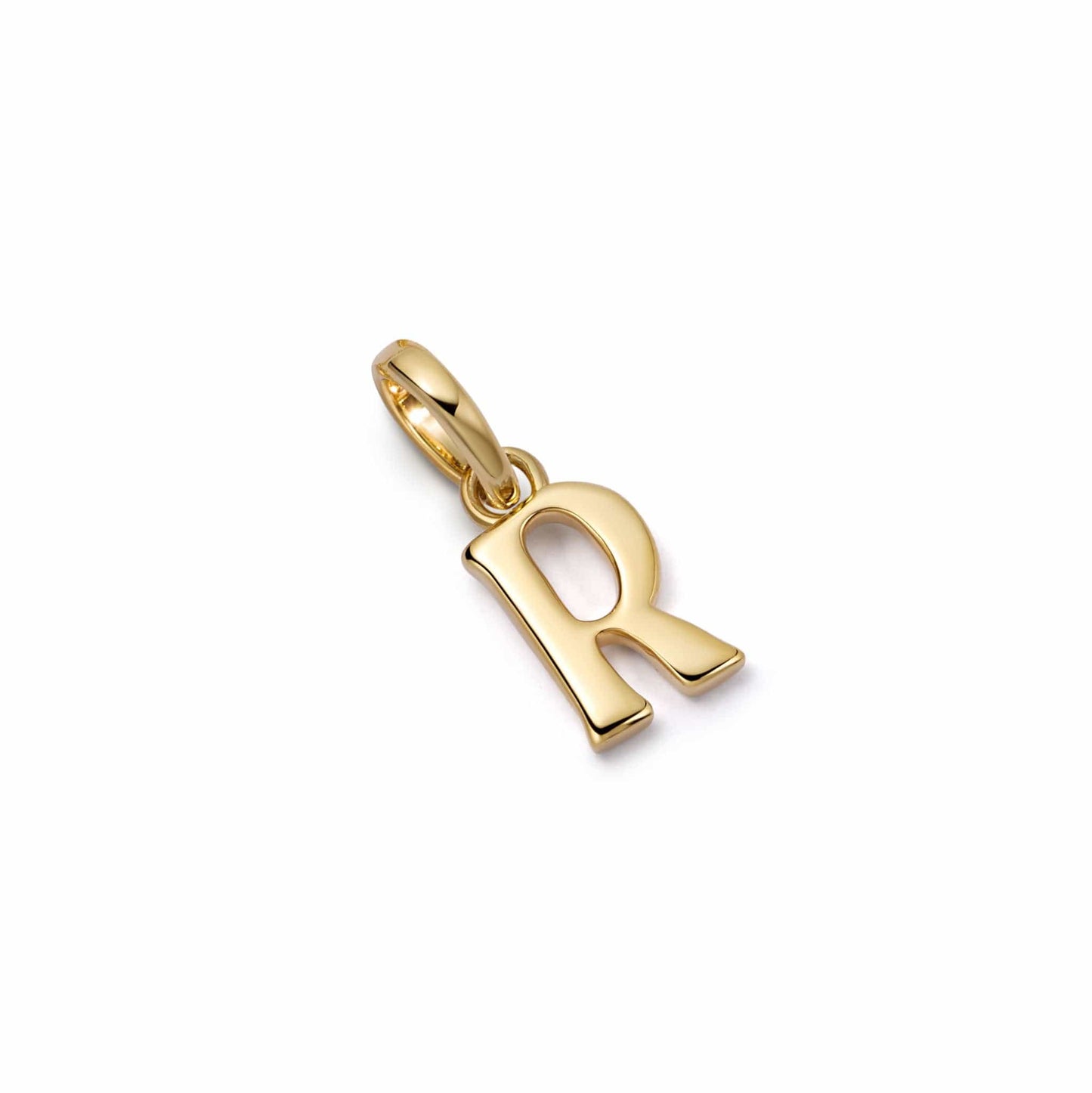 Personalised Initial Charm Pendant 18ct Gold Plate