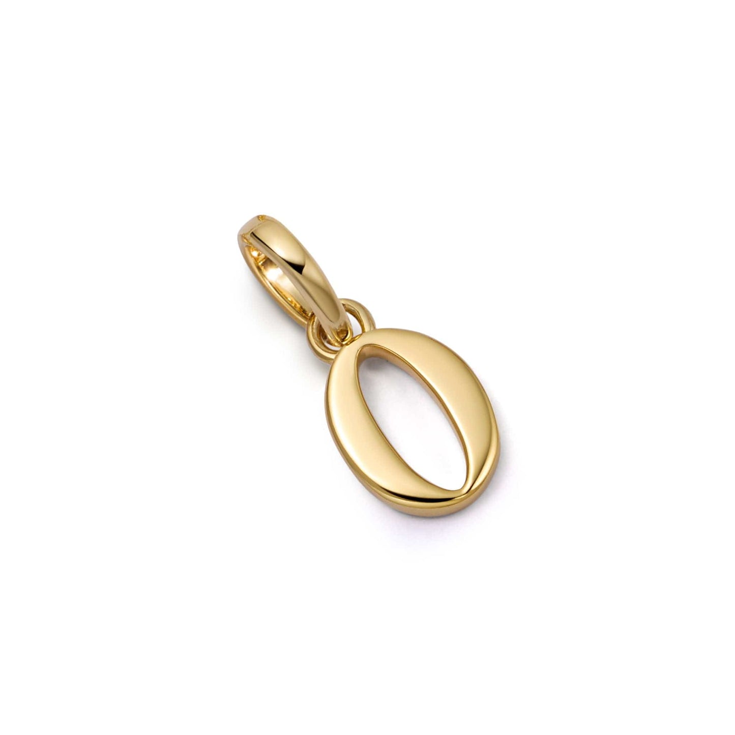 Personalised Initial Charm Pendant 18ct Gold Plate