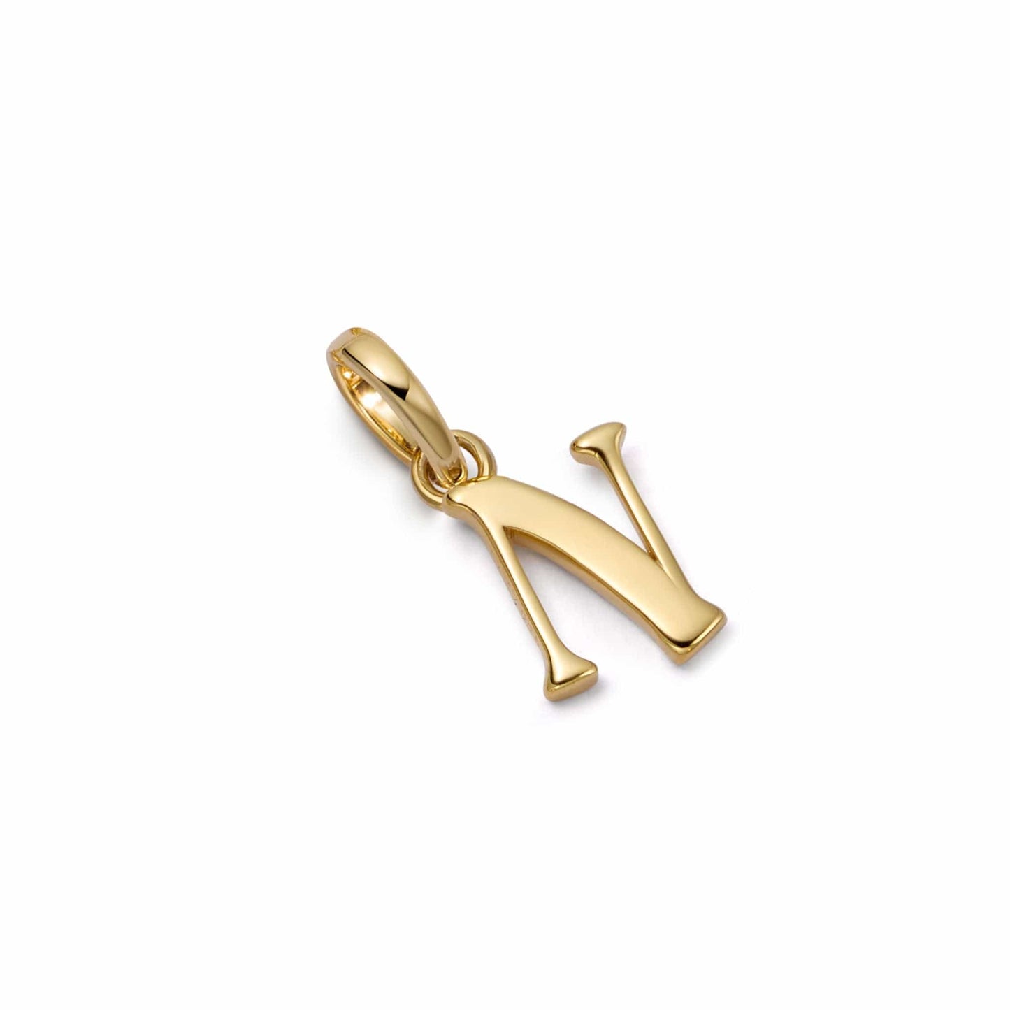 Personalised Initial Charm Pendant 18ct Gold Plate