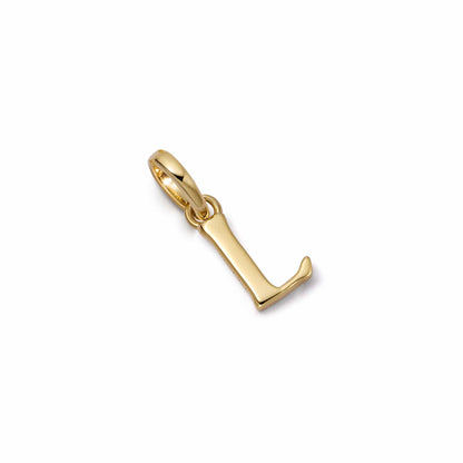Personalised Initial Charm Pendant 18ct Gold Plate