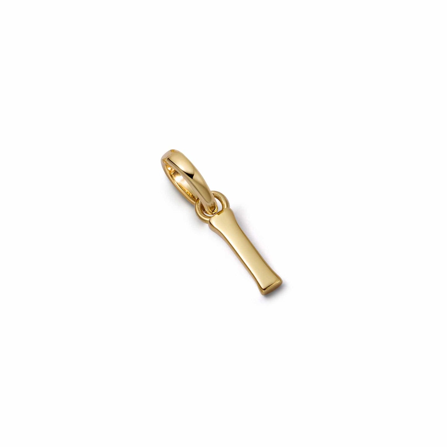 Personalised Initial Charm Pendant 18ct Gold Plate