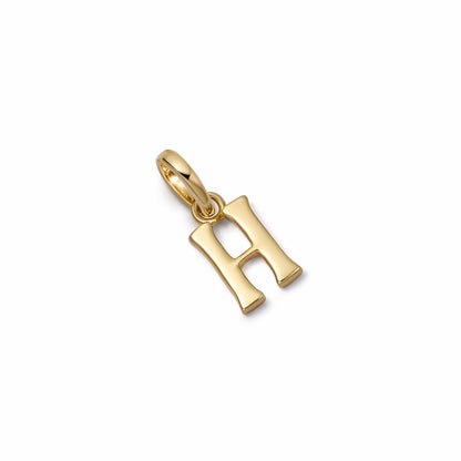 Personalised Initial Charm Pendant 18ct Gold Plate
