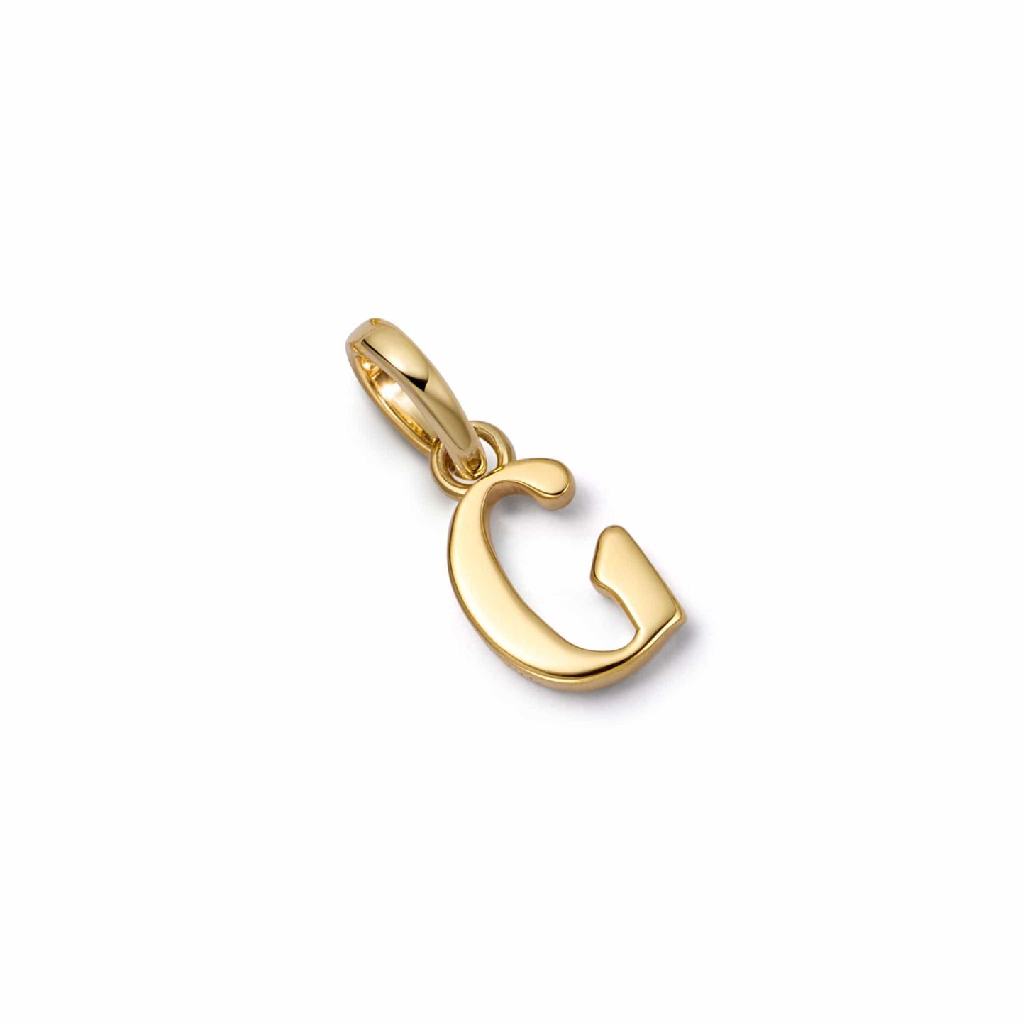 Personalised Initial Charm Pendant 18ct Gold Plate