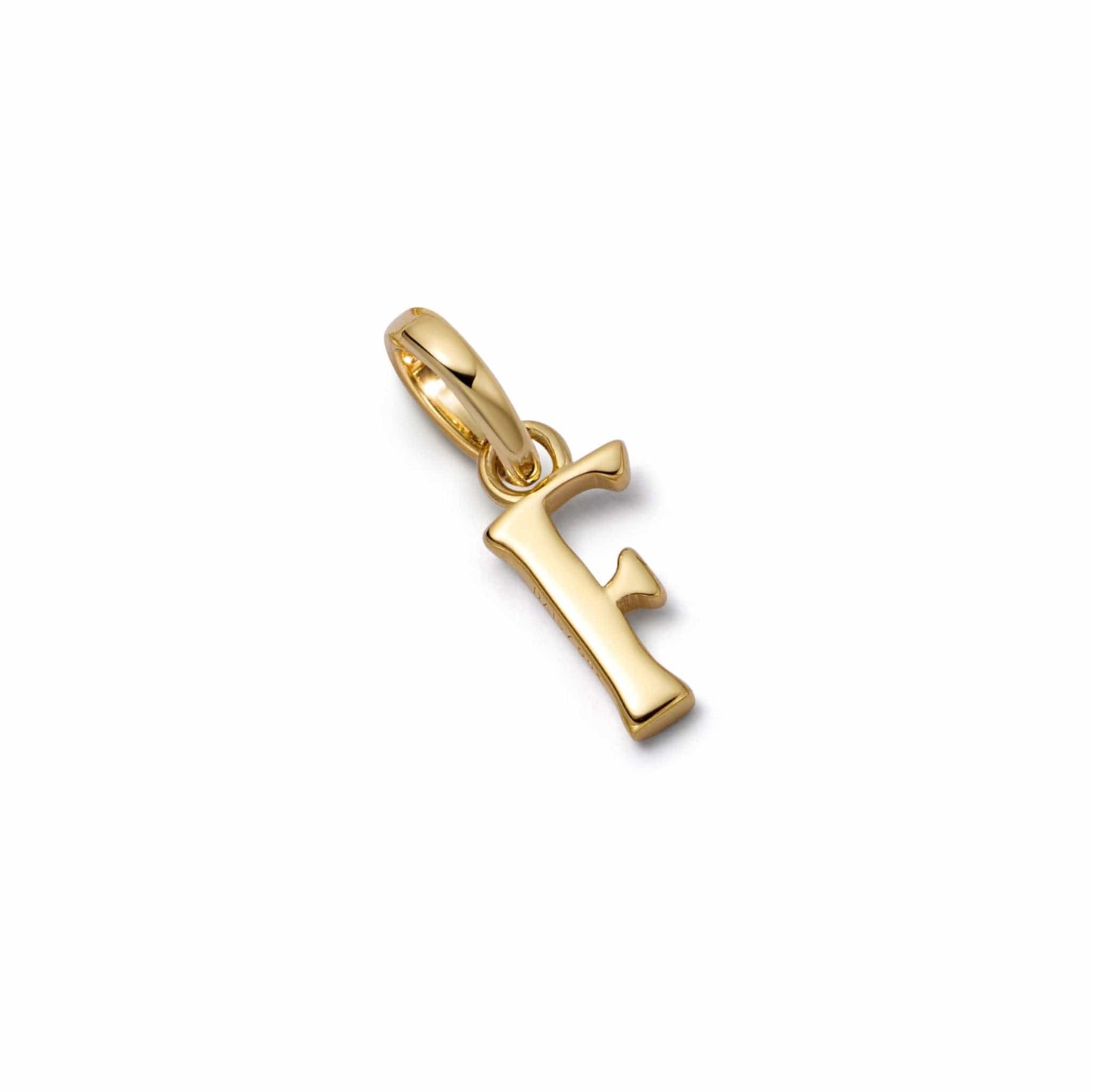 Personalised Initial Charm Pendant 18ct Gold Plate