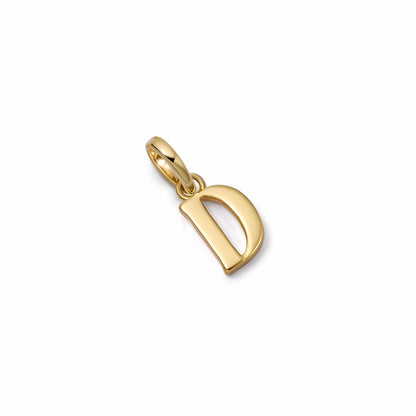 Personalised Initial Charm Pendant 18ct Gold Plate