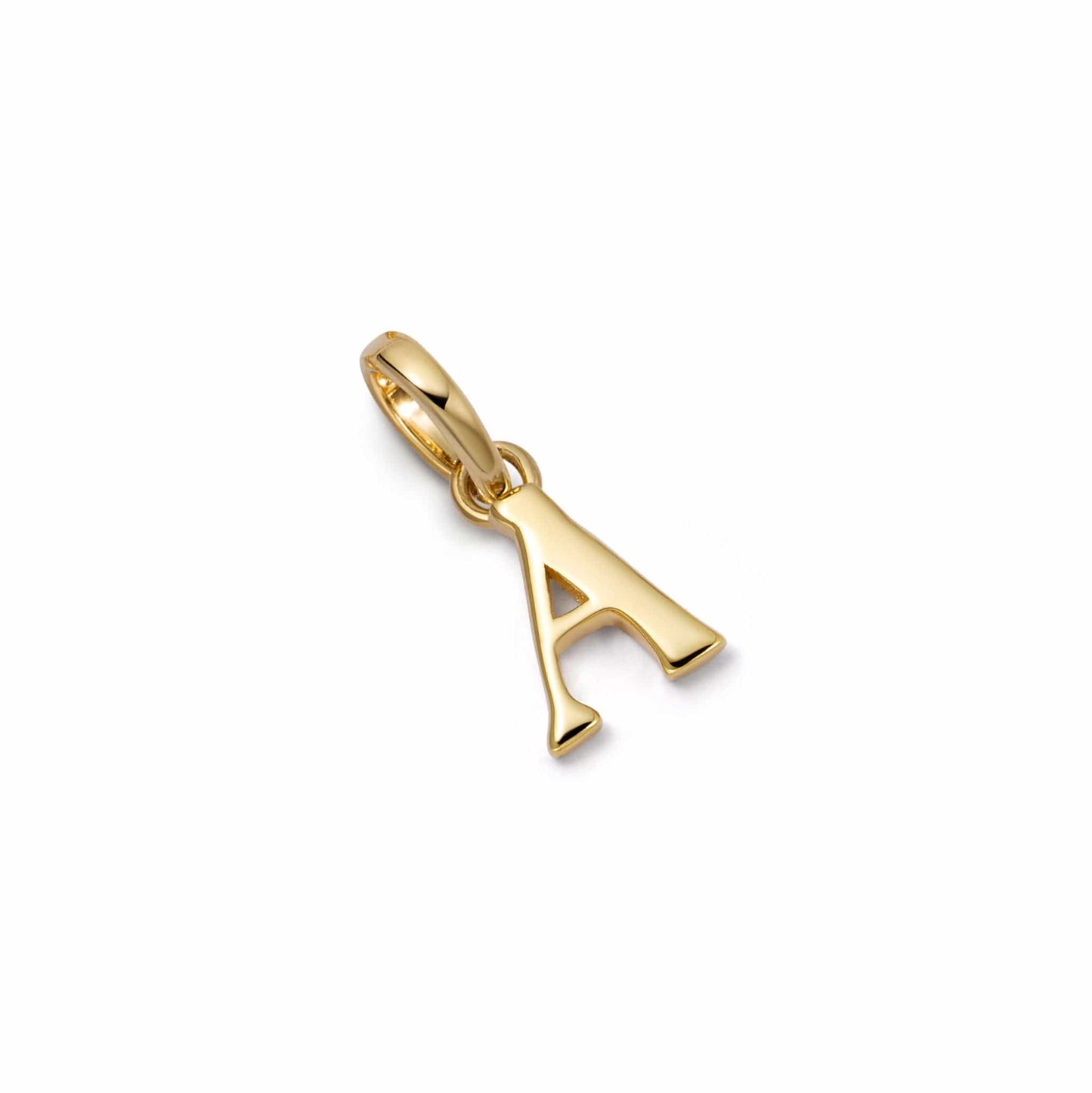 Personalised Initial Charm Pendant 18ct Gold Plate