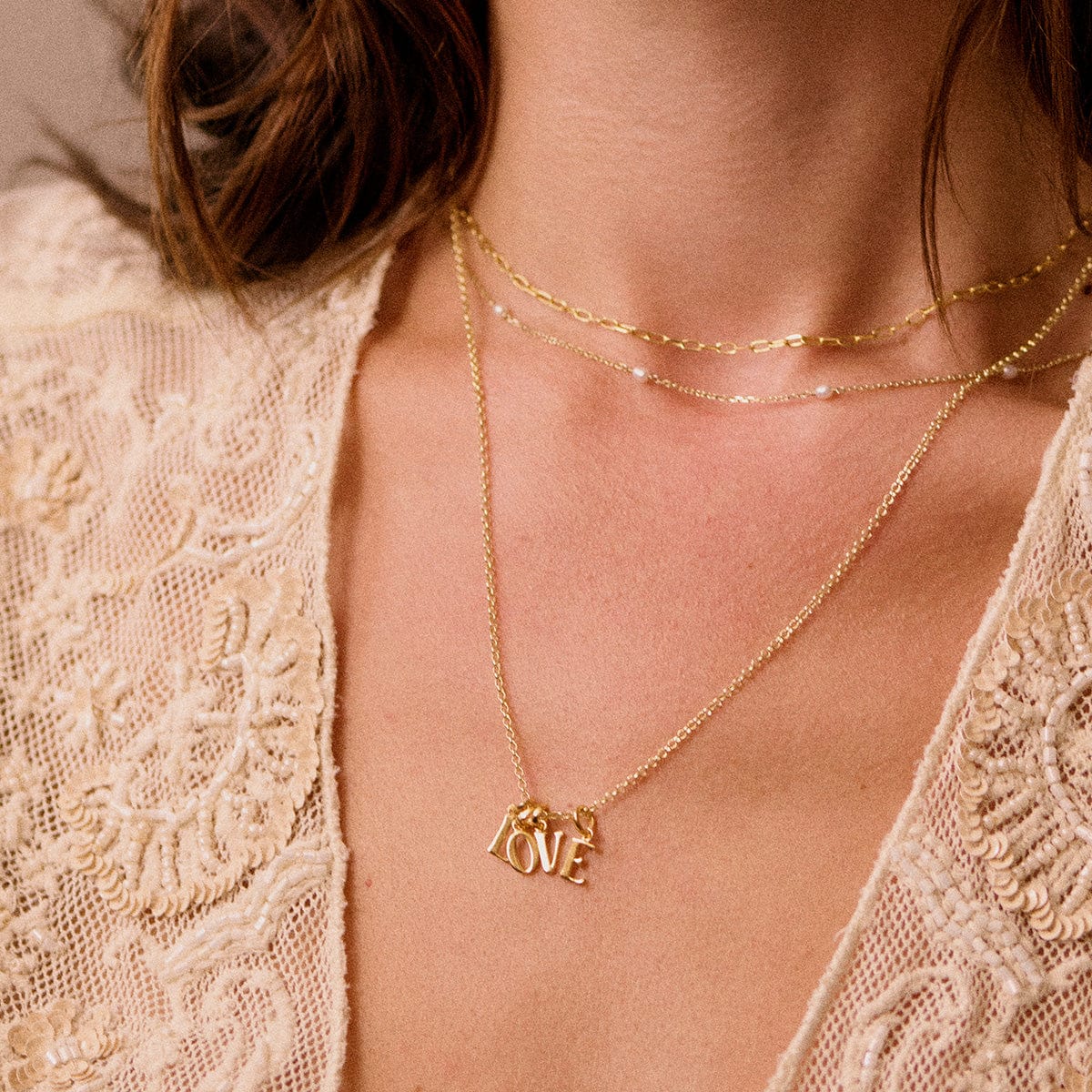 Personalised Initial Charm Pendant 18ct Gold Plate