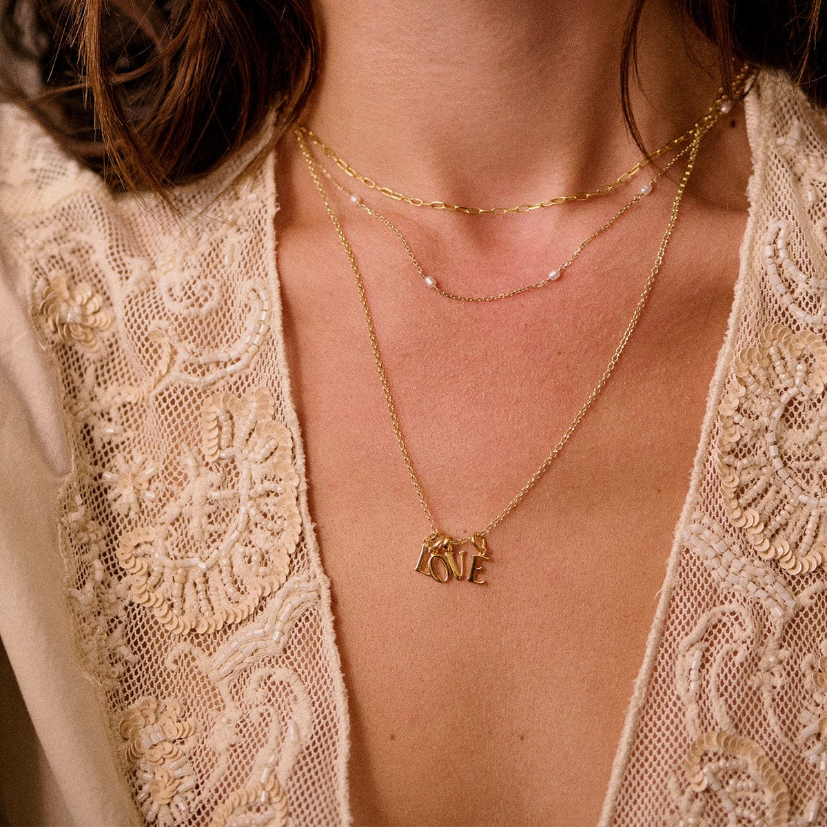 Personalised Initial Charm Pendant 18ct Gold Plate