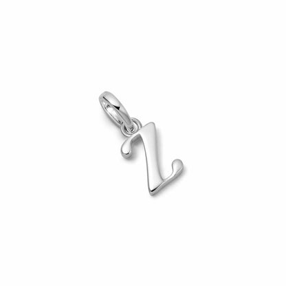 Personalised Initial Charm Pendant Sterling Silver