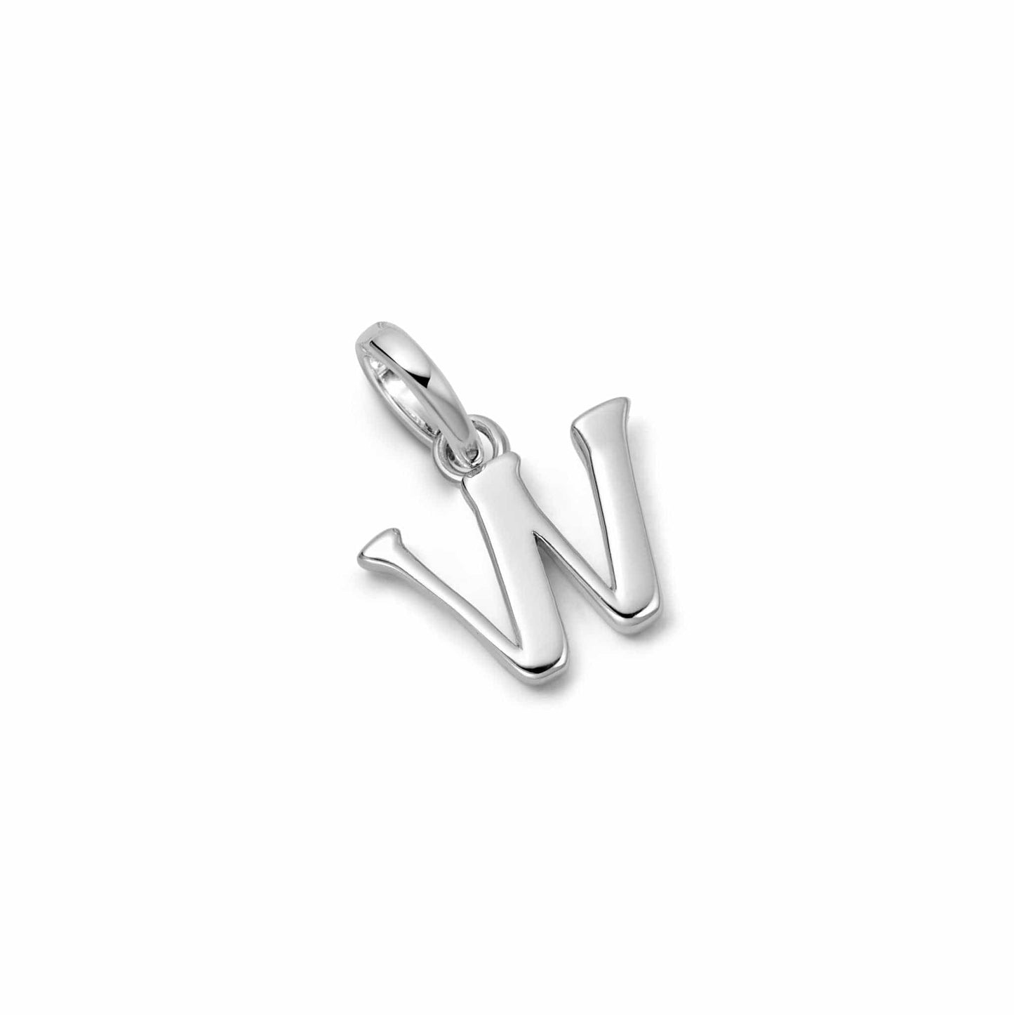 Personalised Initial Charm Pendant Sterling Silver