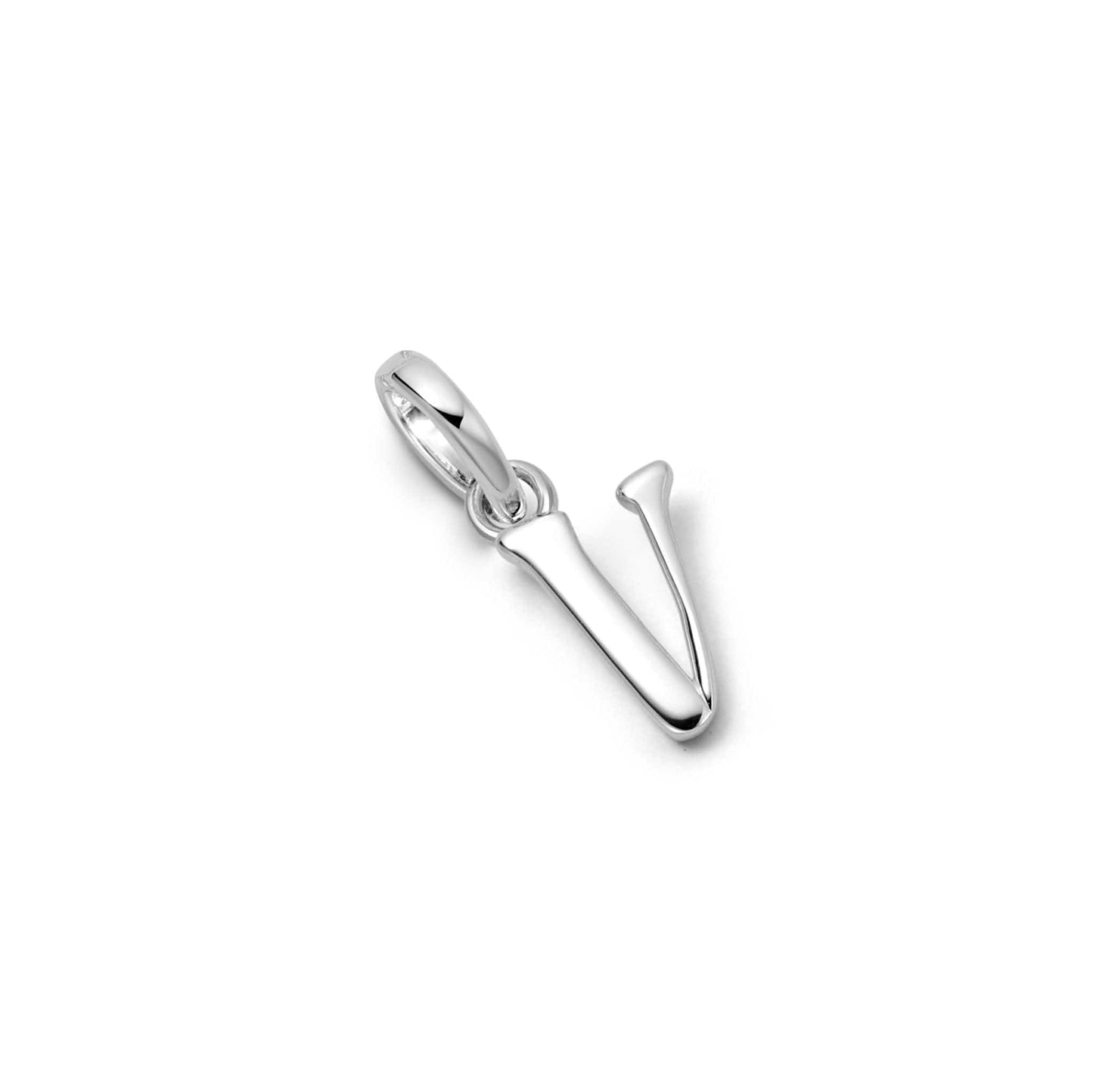 Personalised Initial Charm Pendant Sterling Silver