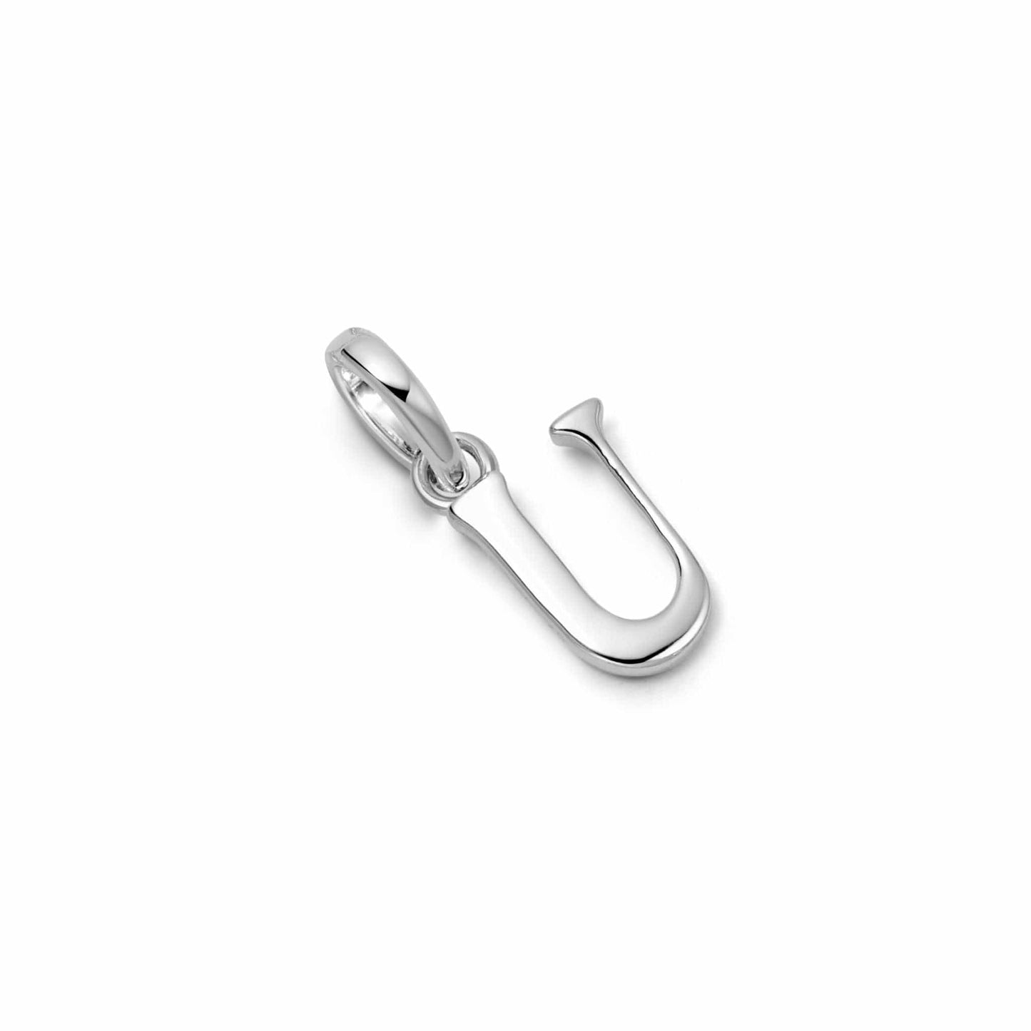 Personalised Initial Charm Pendant Sterling Silver