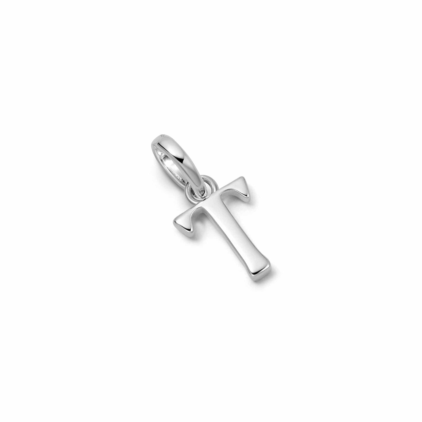 Personalised Initial Charm Pendant Sterling Silver