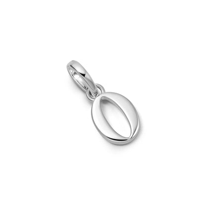 Personalised Initial Charm Pendant Sterling Silver