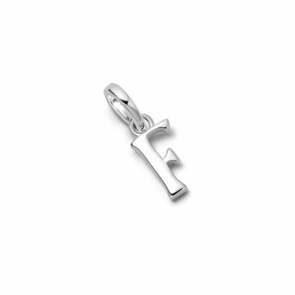 Personalised Initial Charm Pendant Sterling Silver