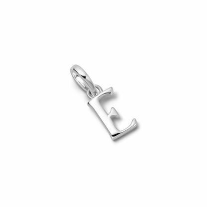 Personalised Initial Charm Pendant Sterling Silver