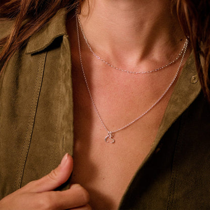 Personalised Initial Charm Pendant Sterling Silver