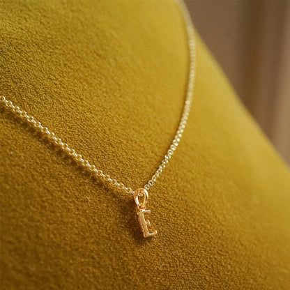 Personalised Initial Pendant Necklace 18ct Gold Plate