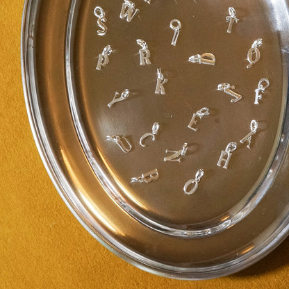 Personalised Initial Pendant Necklace Sterling Silver