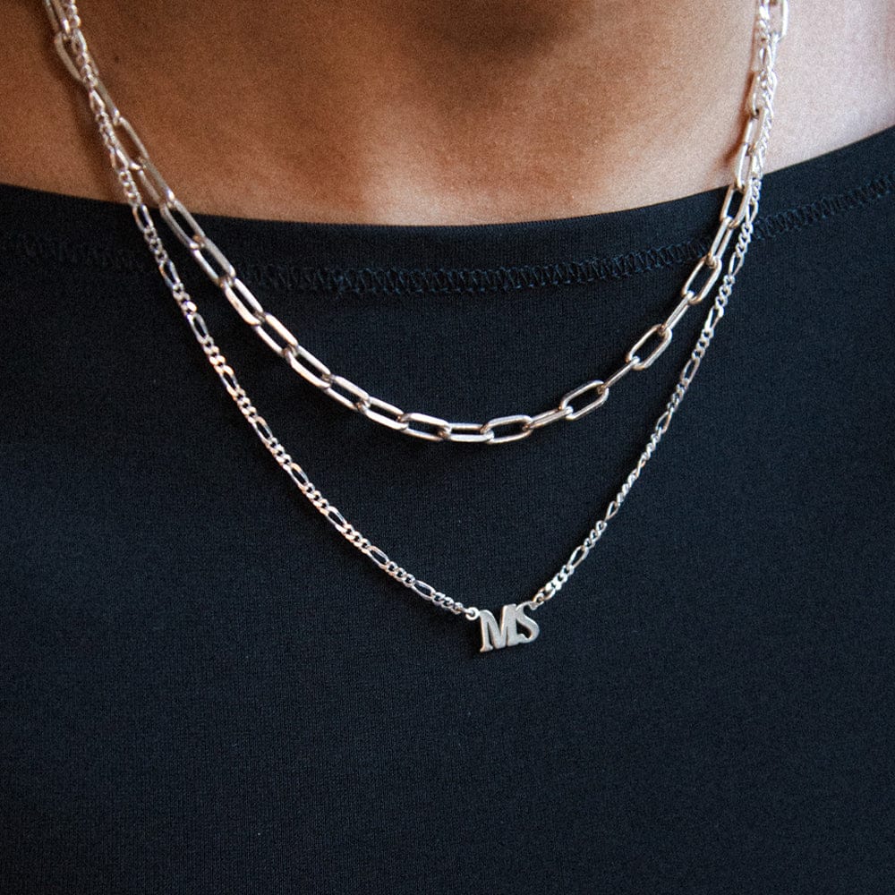 Personalised Initials Necklace Sterling Silver