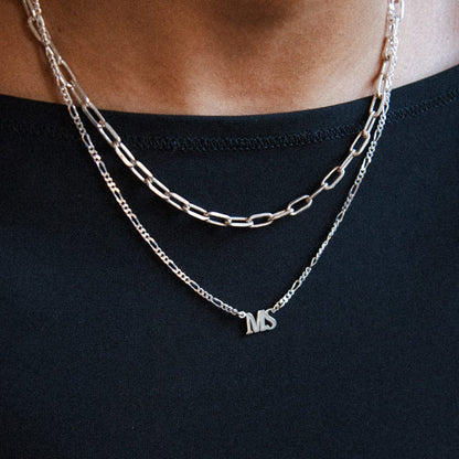Personalised Initials Necklace Sterling Silver
