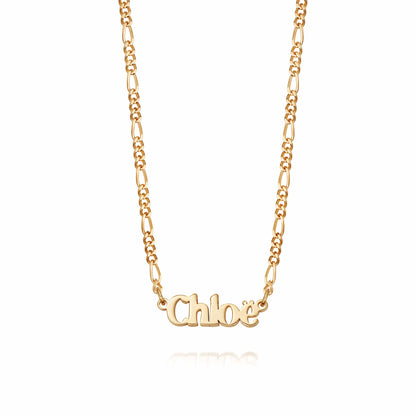 Personalised Name Necklace 18ct Gold Plate