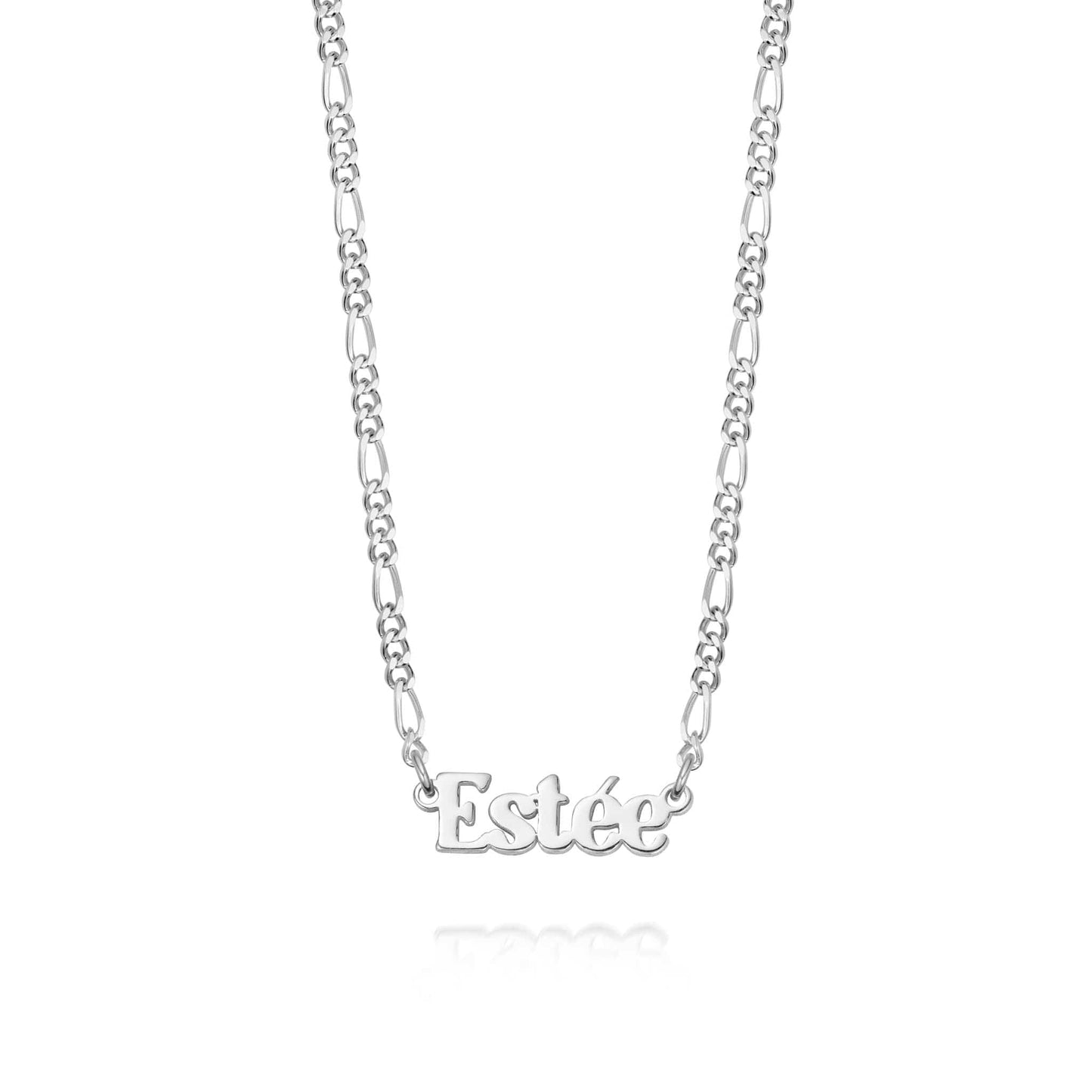 Personalised Name Necklace Silver Plate