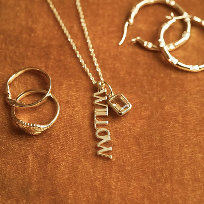 Personalised Name Pendant 18ct Gold Plate