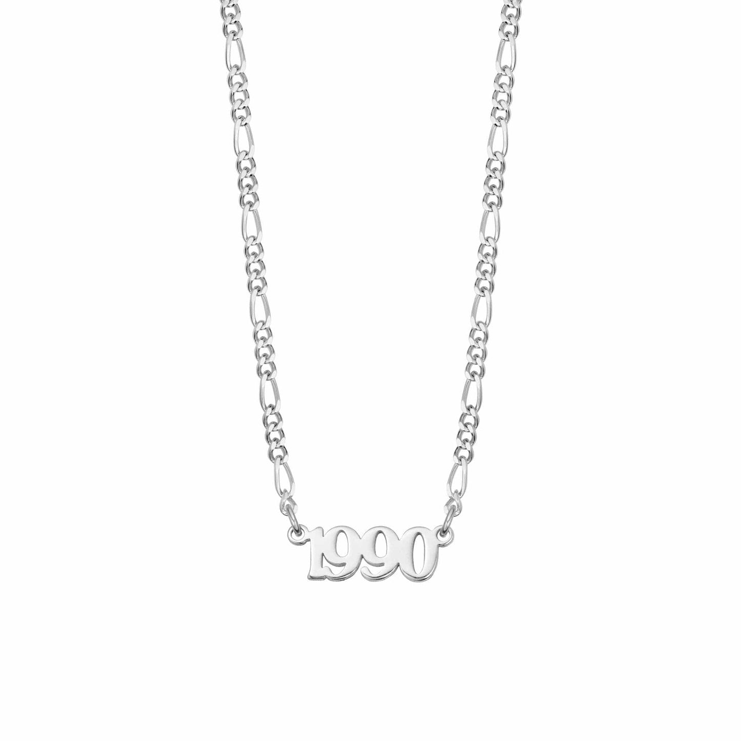 Personalised Year Necklace Sterling Silver