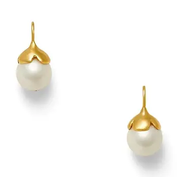 Petal Pearl Earrings Gold