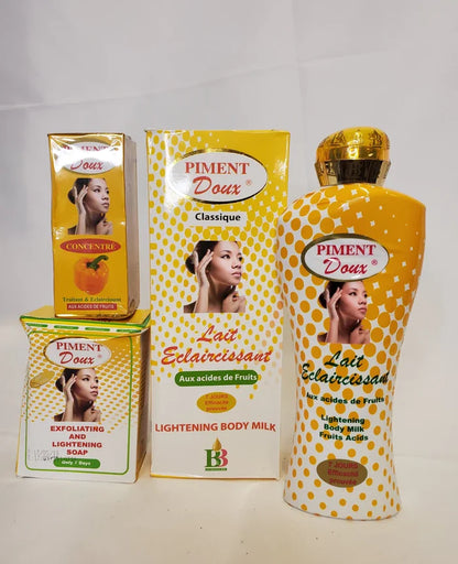 Piment Doux Lighening Body Milk + Serum + Soap PIMENT DOUX