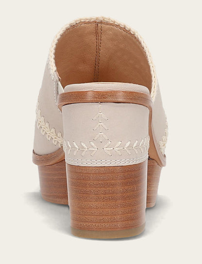Pipa Crochet Platform Sandal - Ivory - Back