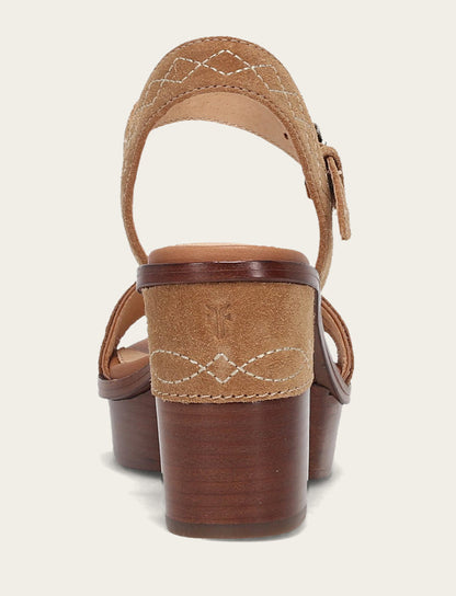 Pipa Woodstock Sandal - Almond - Back