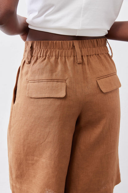 The Pleated Bermuda Shorts
