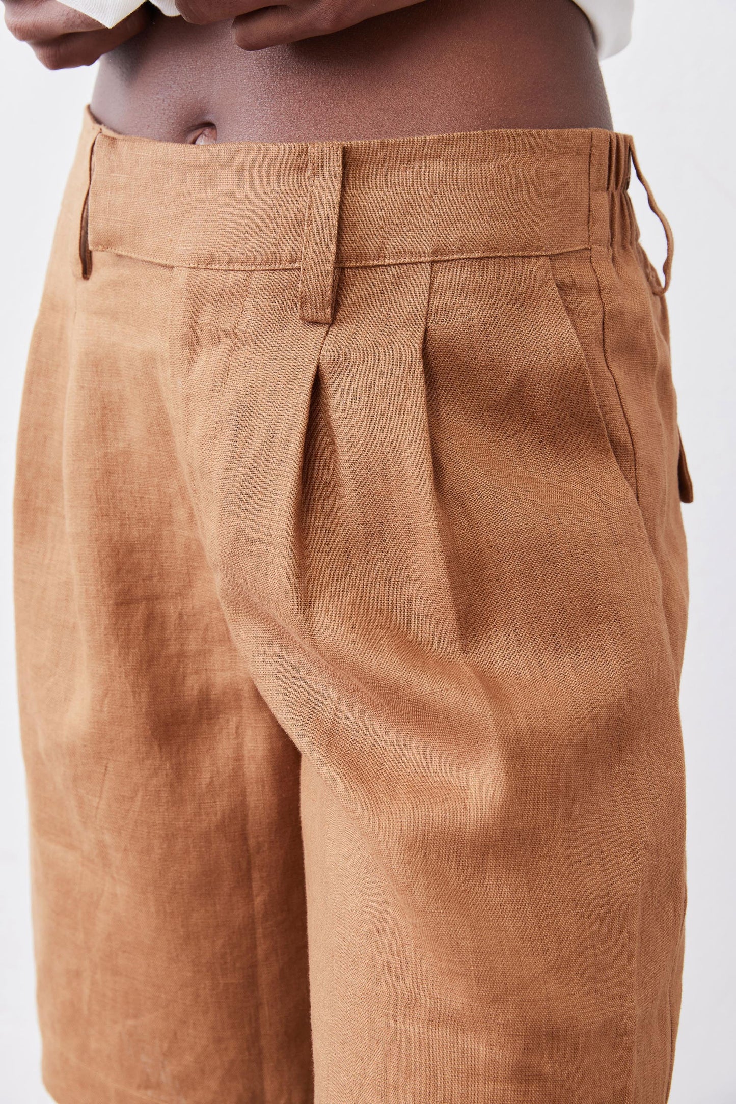 The Pleated Bermuda Shorts