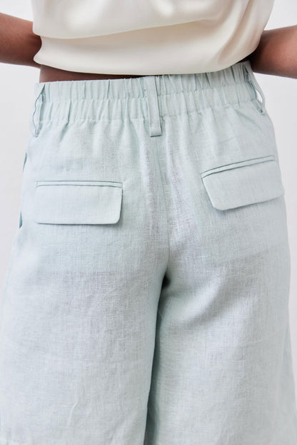 The Pleated Bermuda Shorts