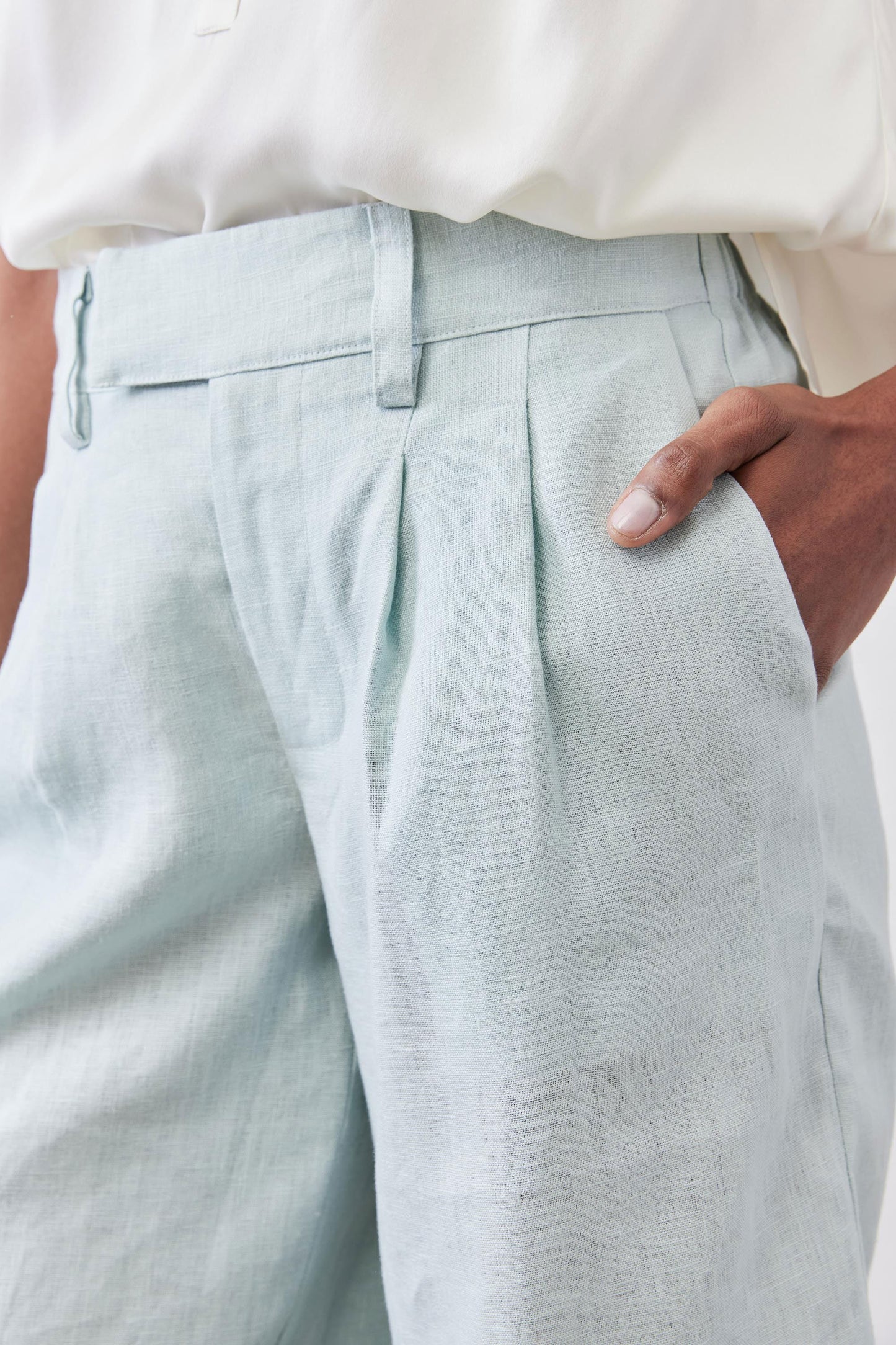 The Pleated Bermuda Shorts