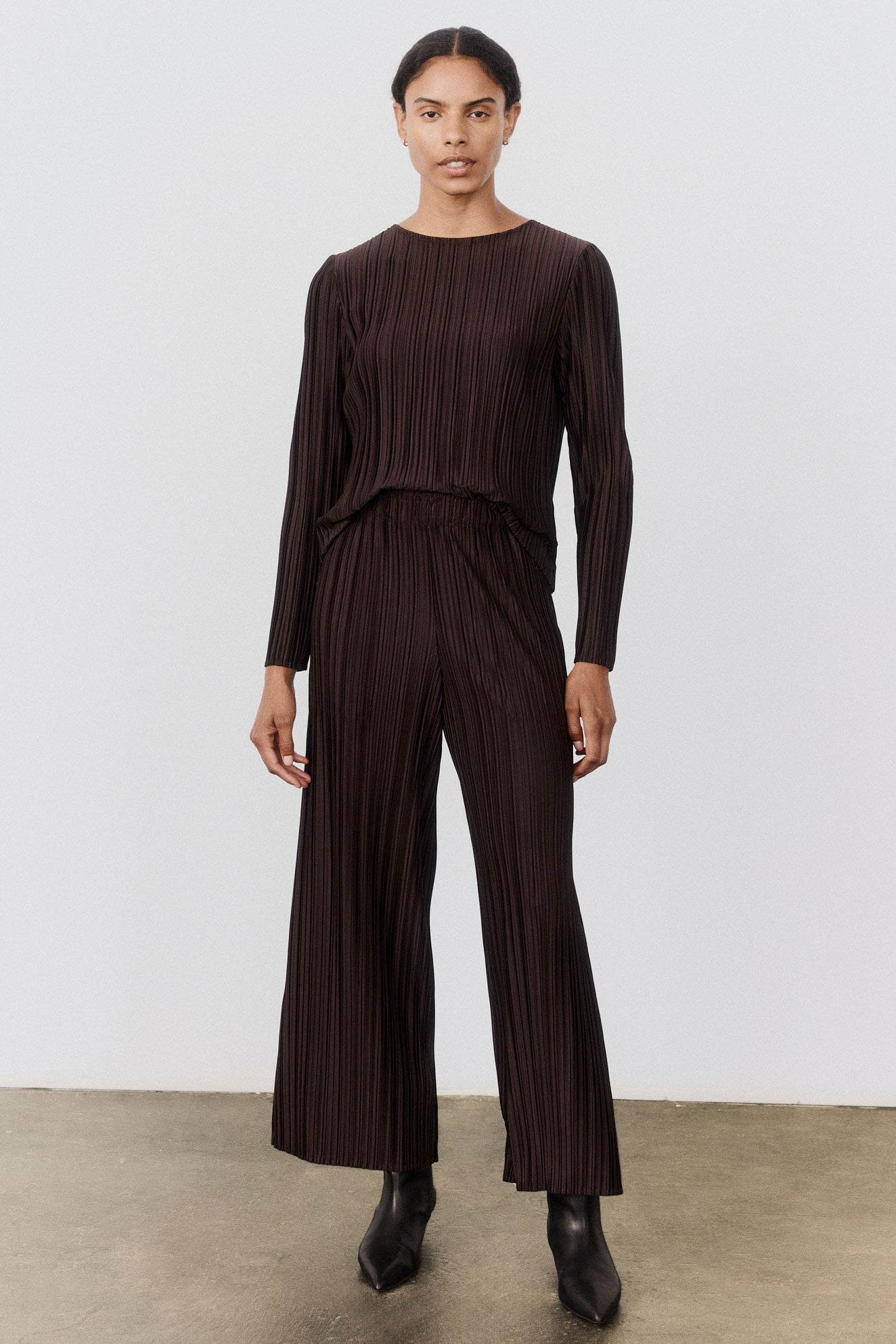 Relaxed Pleated Top