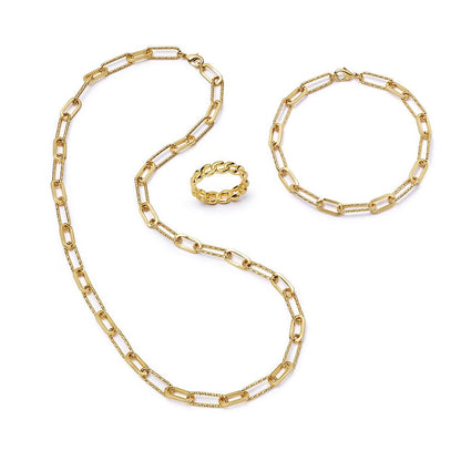 Polly Chain Look 18ct Gold Plate