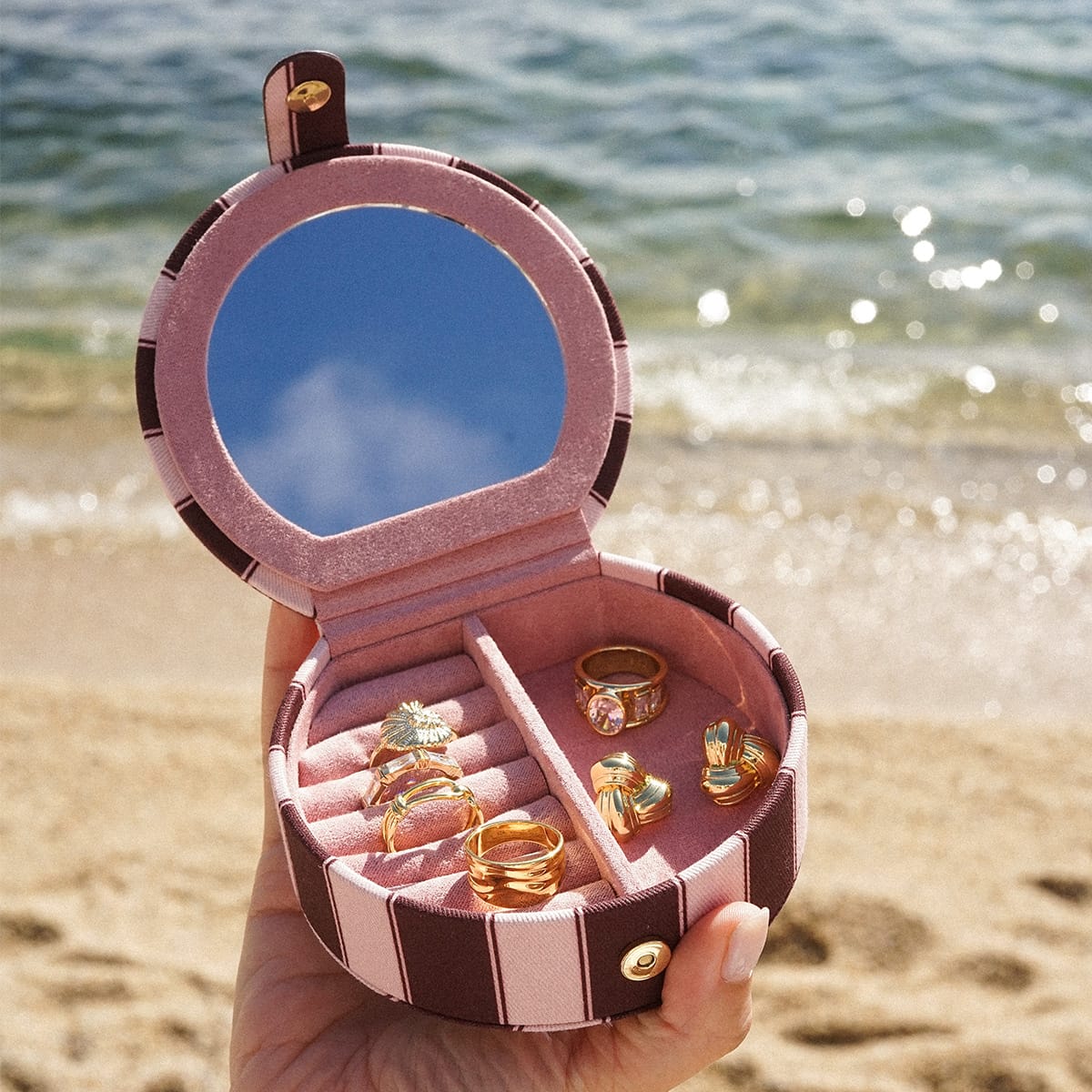 Polly Compact Mulberry Jewellery Box