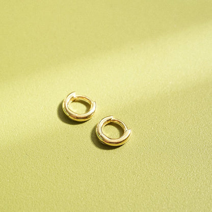 Polly Essential Huggie Earrings 18ct Gold Plate