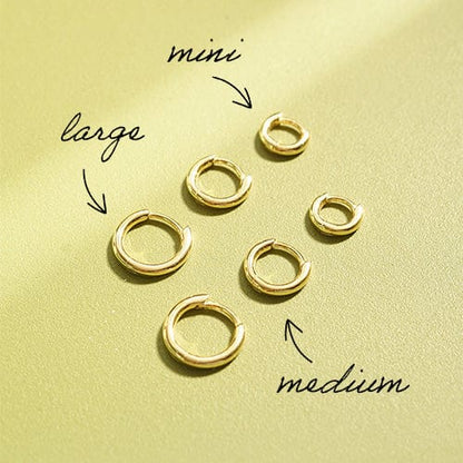 Polly Essential Huggie Earrings 18ct Gold Plate