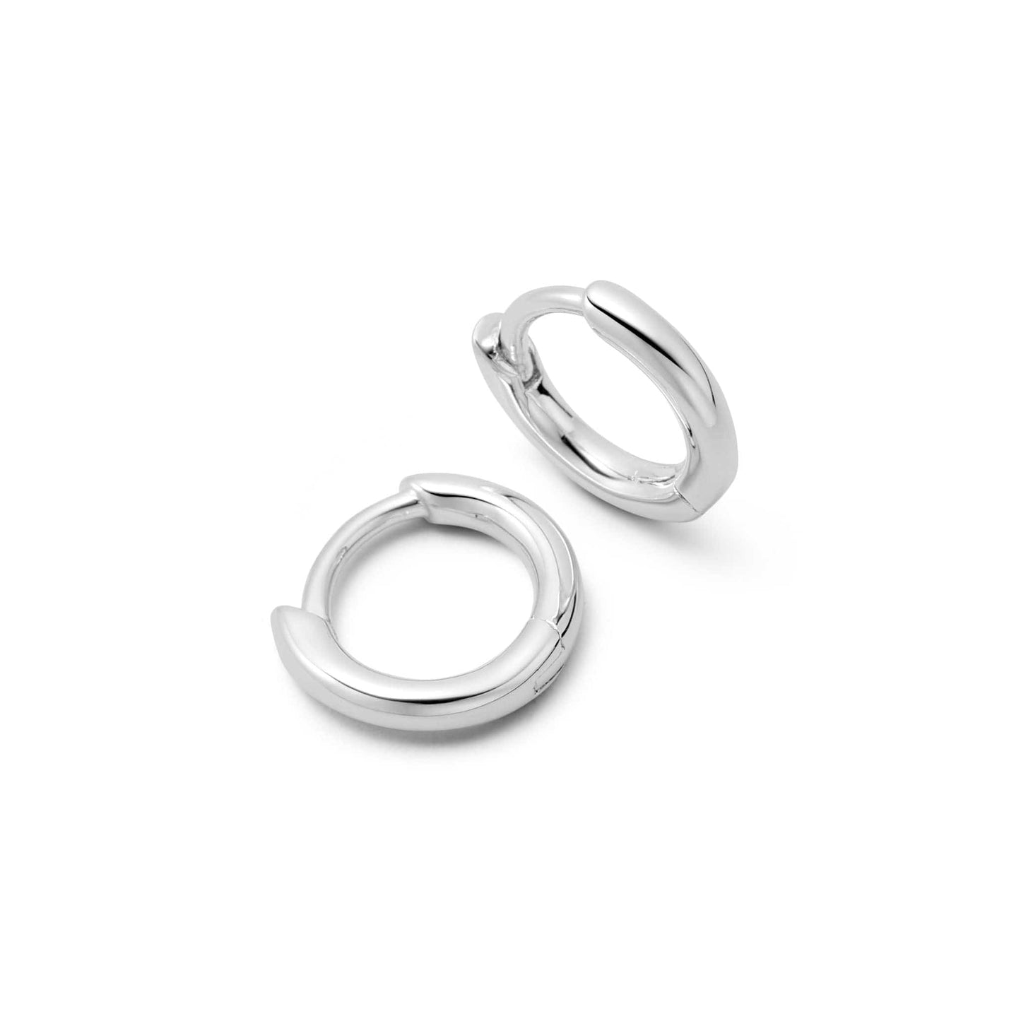 Polly Essential Huggie Earrings Sterling Silver