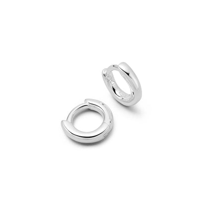 Polly Essential Huggie Earrings Sterling Silver