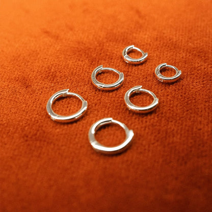 Polly Essential Huggie Earrings Sterling Silver