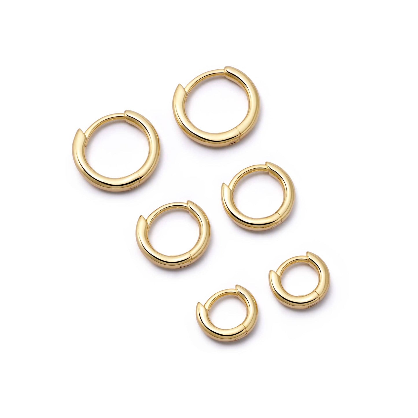 Polly Essential Huggie Stack 18ct Gold Plate