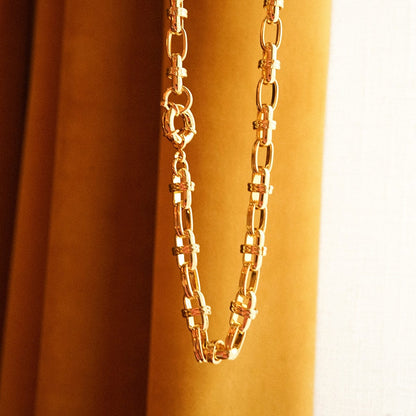 Polly Lock Chain Layering Set 18ct Gold Plate