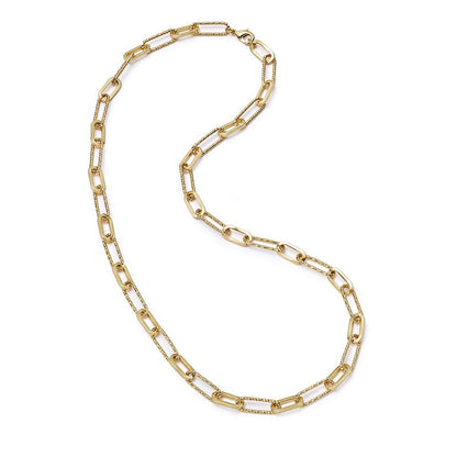 Polly Paperclip Chain Necklace 18ct Gold Plate