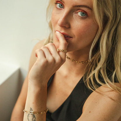 Polly Chain Look 18ct Gold Plate