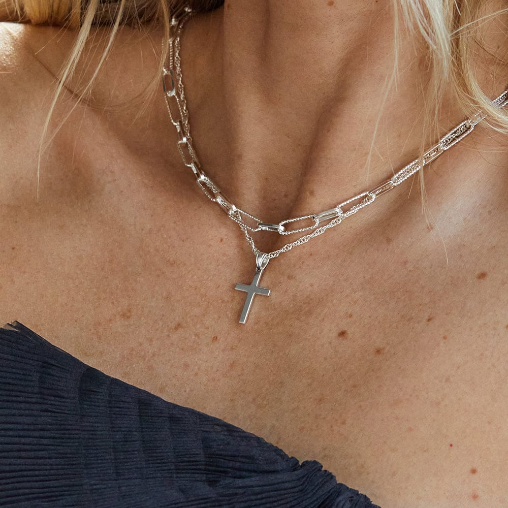Polly Chain Look Silver Plate